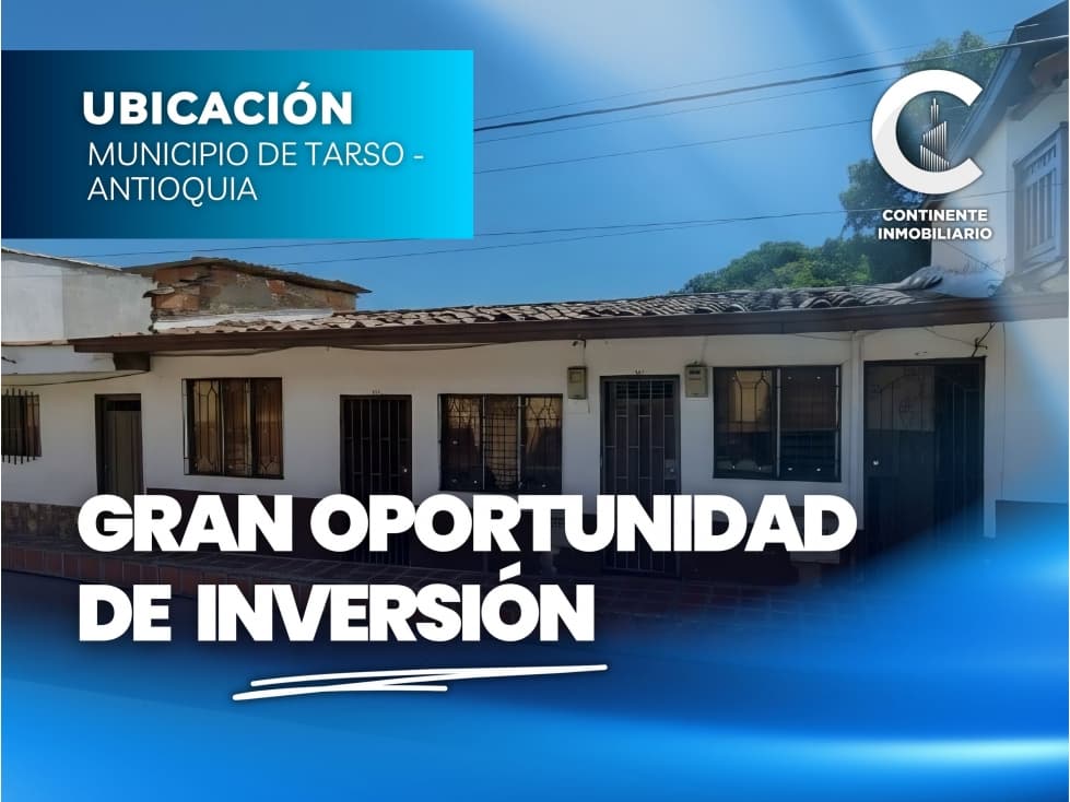 ¡GRAN OPORTUNIDAD DE INVERSIÓN EN TARSO ANTIOQUIA! - 1