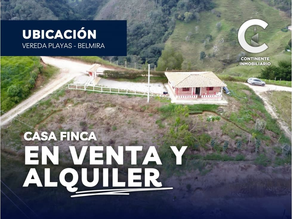 CASA CAMPESTRE EN VENTA EN VEREDA PLAYAS - BELMIRA ANT - 1