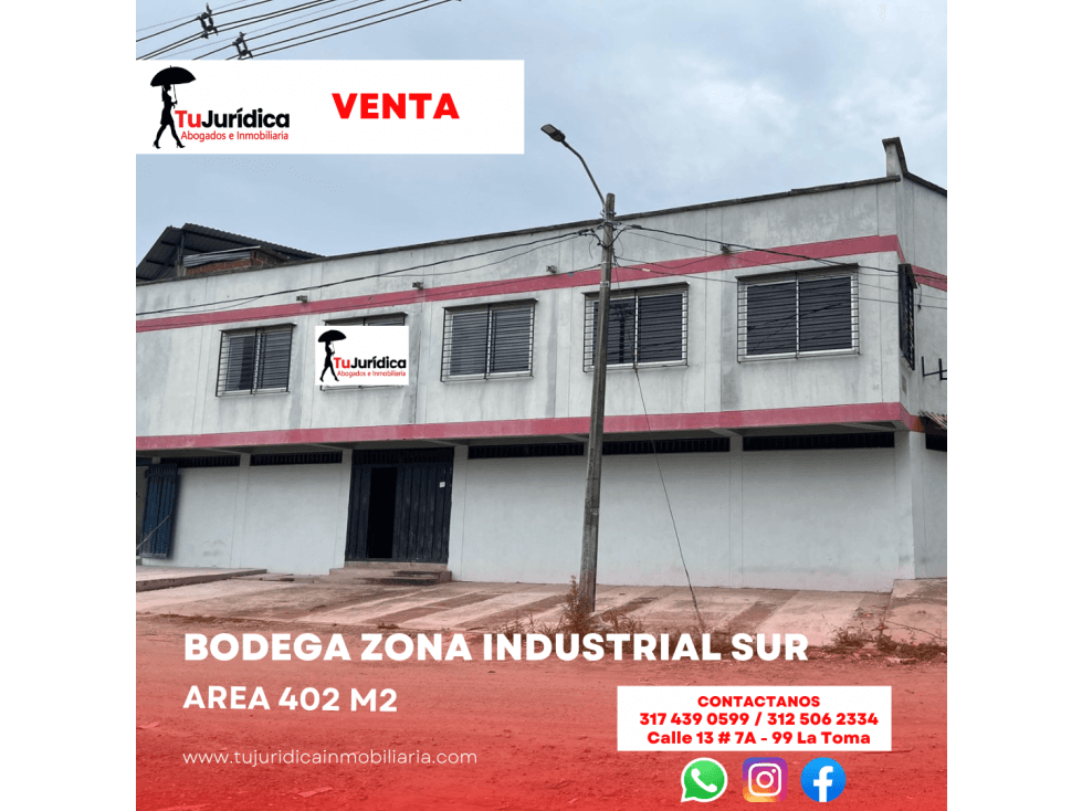 SE VENDE BODEGA ZONA INDULTRIAL SUR NEIVA (HUI-COL) - 1