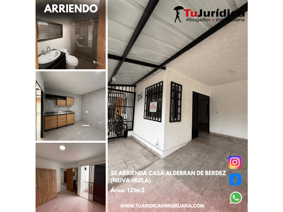SE ARRIENDA CASA ALDEBRAN DE BERDEZ - 1