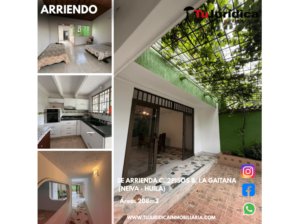 SE ARRIENDA C. 2PISOS B. LA GAITANA (NEIVA - HUILA) - 1