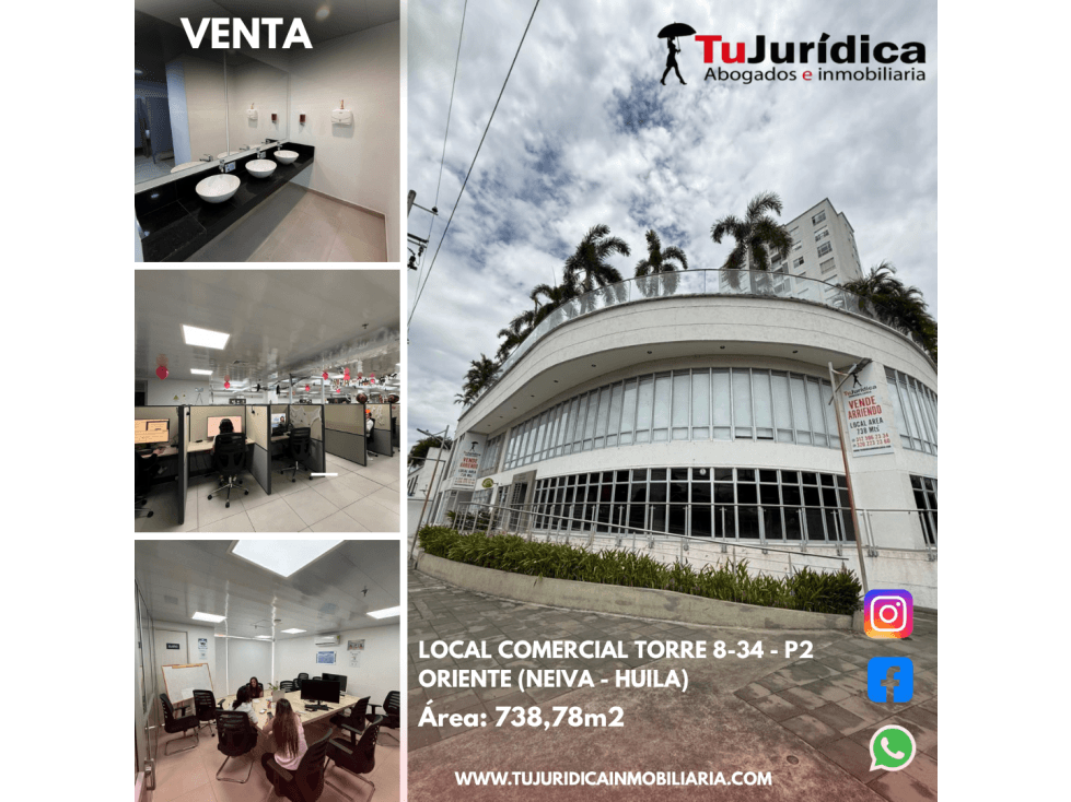 LOCAL COMERCIAL TORRE 8.34 P2 ORIENTE DE (NEIVA-HUILA) - 1