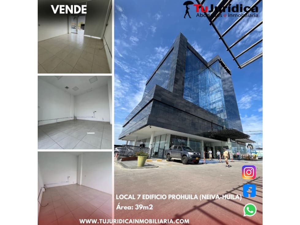 SE ARRIENDA LOCAL # 07 EDIFICIO PROHUILA (NEIVA-HUILA) - 1