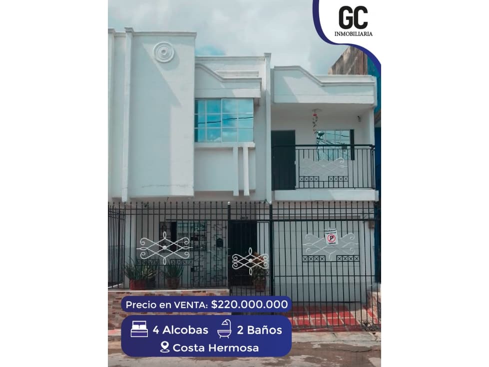 Se vende casa / Costa Hermosa - 1