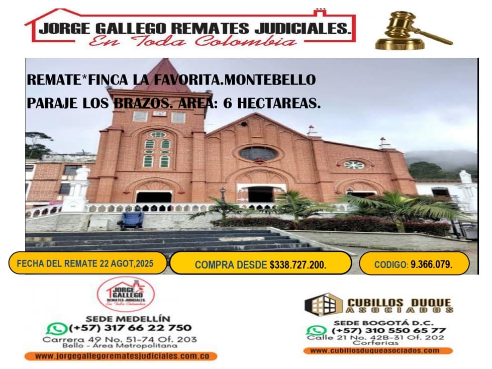 REMATE*FINCA LA FAVORITA. MONTEBELLO PARAJE LOS BRZOS . 6 HECTAREAS. - 1