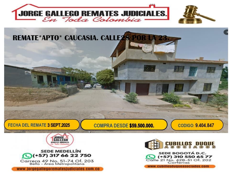 REMATE *APTO 502* CAUCASIA - 1