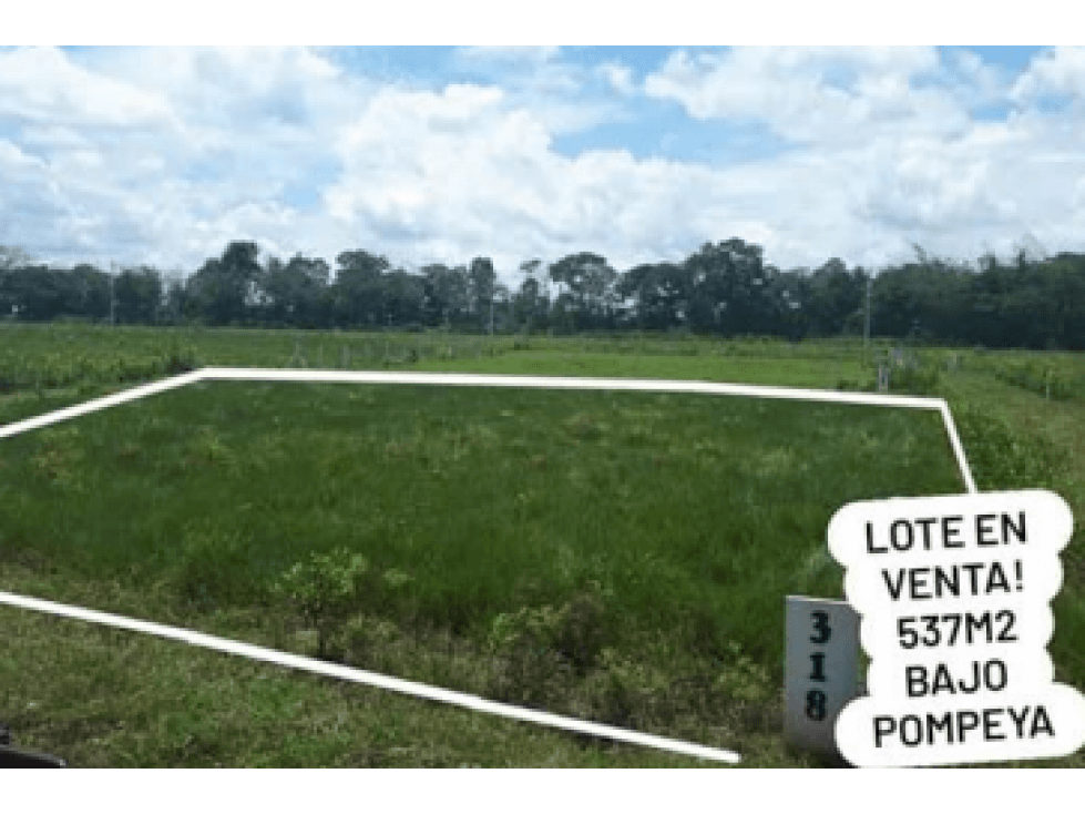 VENDO LOTE EN VILLAVICENCIO VEREDA POMPEYA 537 M2 - 1