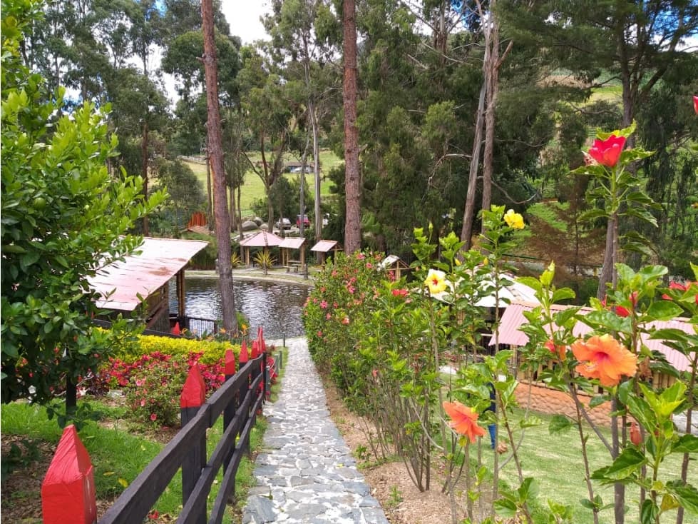Finca Turística Rentable en Venta, en Sonsón, restaurante, y lago. - 1