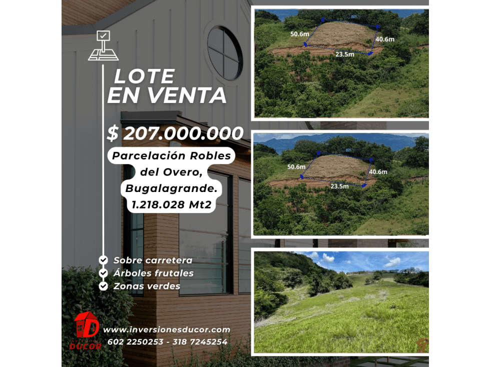 Se vende lote en la Parcelación Robles del Overo, Bugalagrande - 1