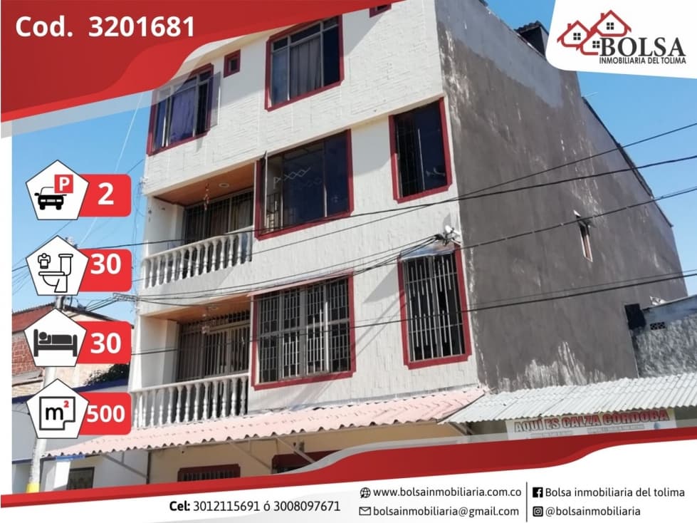 VENDO CASA CON RENTA EN AMBALA FRENTE A LA IGLESIA - 1