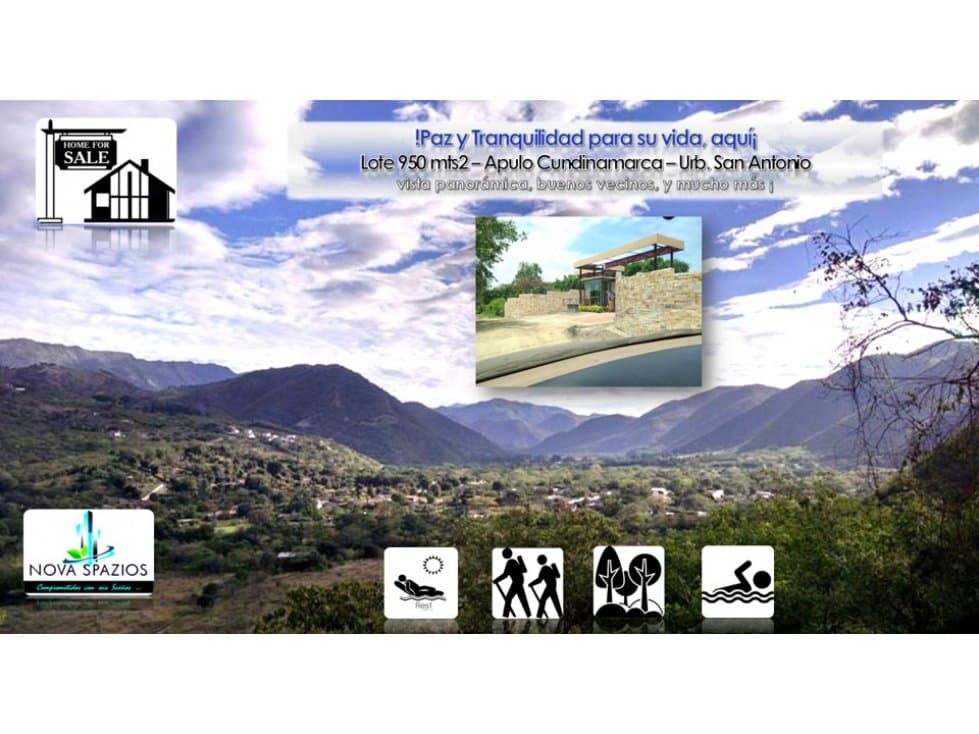 Vendemos Lote 950 Mt2 Urbanización Bello Horizonte Apulo - 1