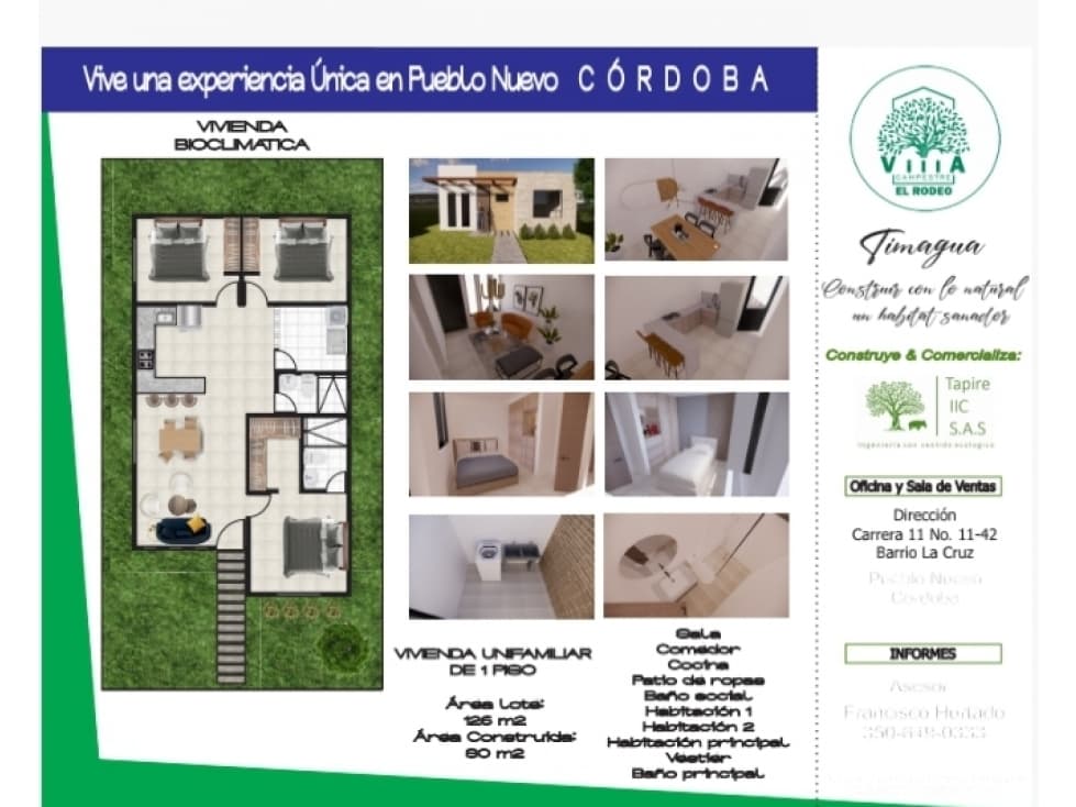Casa en Venta Proyecto Villa Campestre El Rodeo - 1