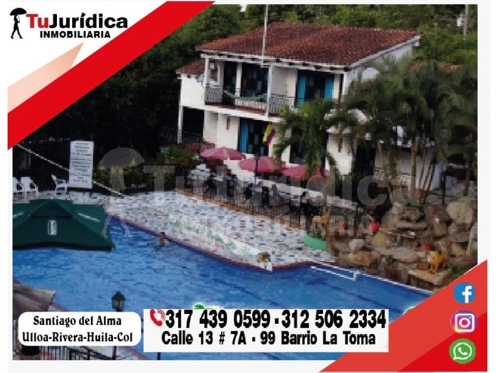 VENDE HOTEL CAMPESTRE SANTIAGO DEL ALMA - 1