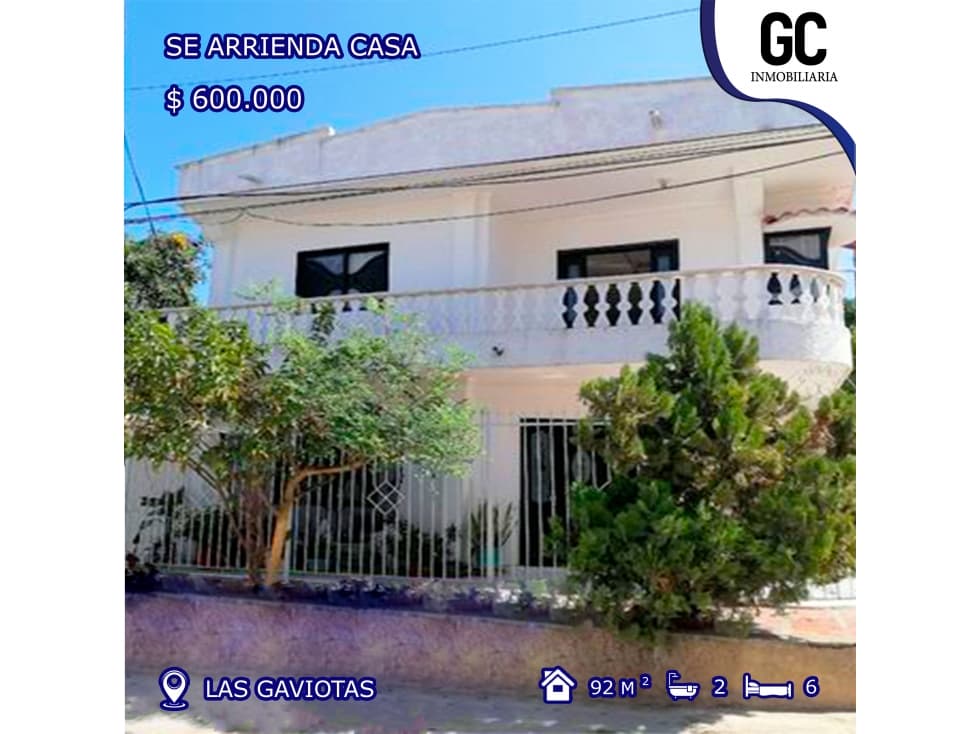 Se arrienda Casa en 2do Piso / Las Gaviotas - 1