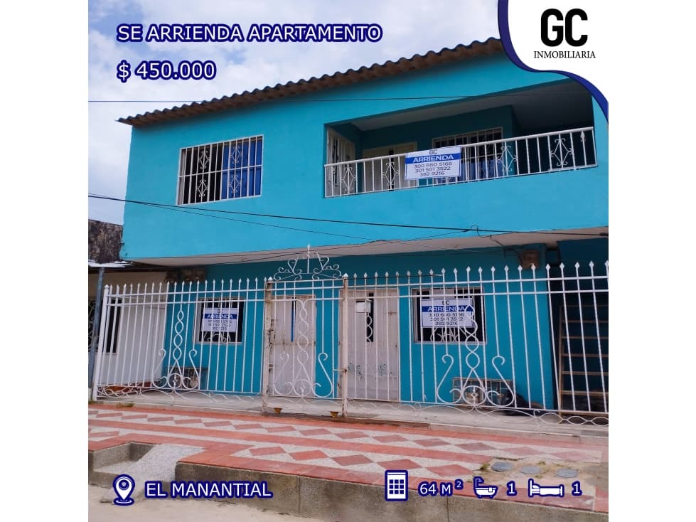 Se arrienda Apartamento / El Manantial, Soledad - 1