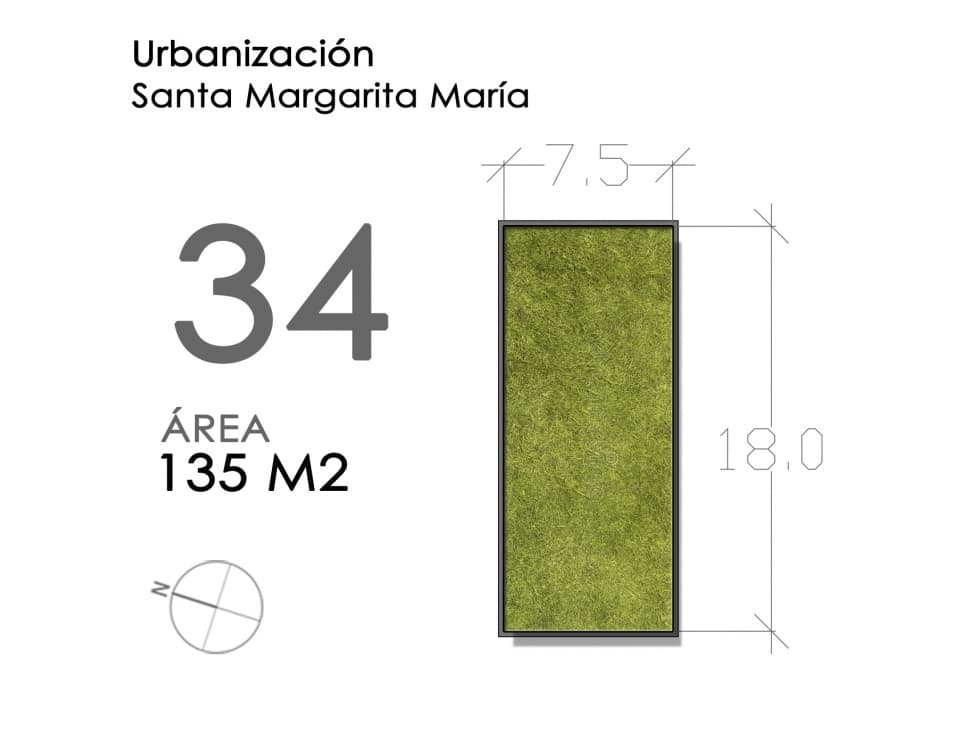 (LOTE #34) URBANIZACIÓN SANTA MARGARITA MARÍA - 1