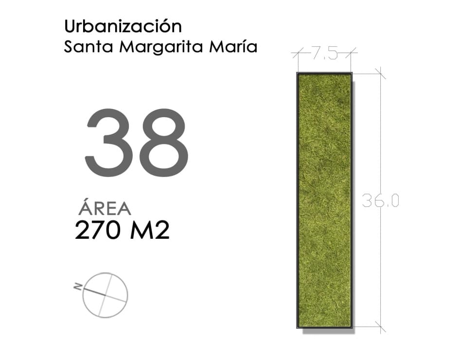 (LOTE #38) URBANIZACIÓN SANTA MARGARITA MARÍA - 1