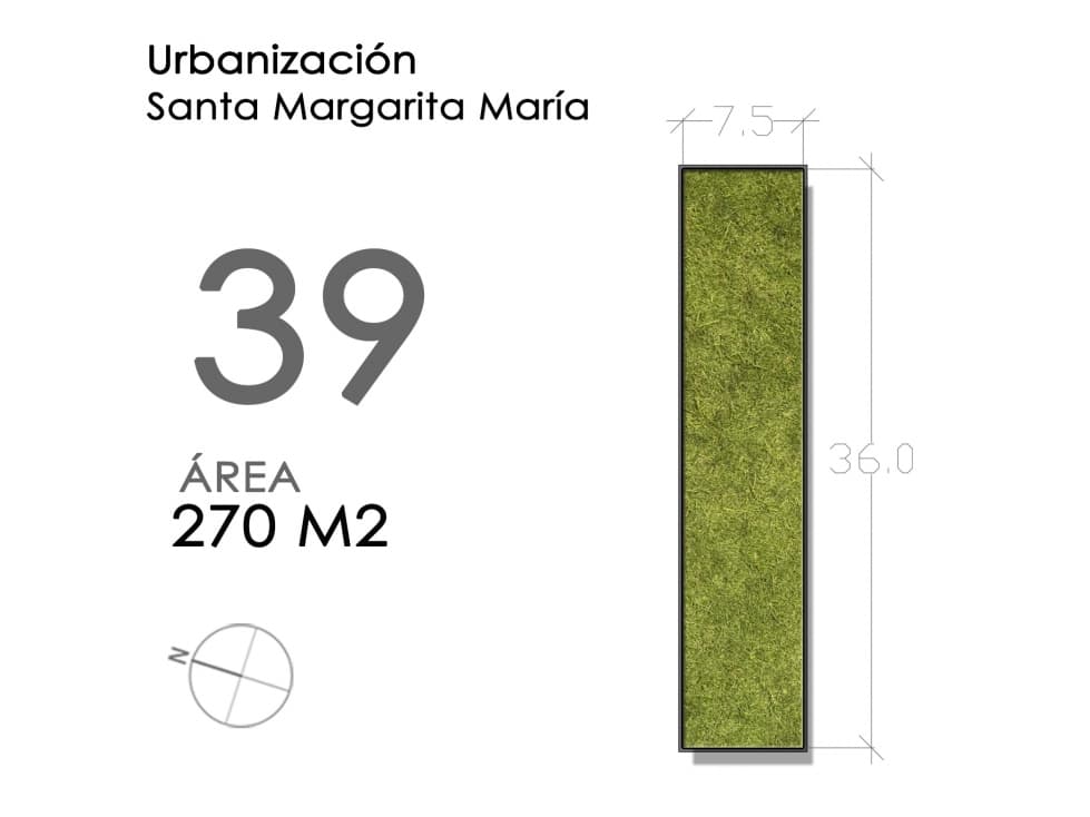(LOTE #39) URBANIZACIÓN SANTA MARGARITA MARÍA - 1