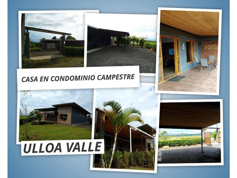 REBAJO Vendo Casa Amoblada Condominio de Ulloa Valle - 1