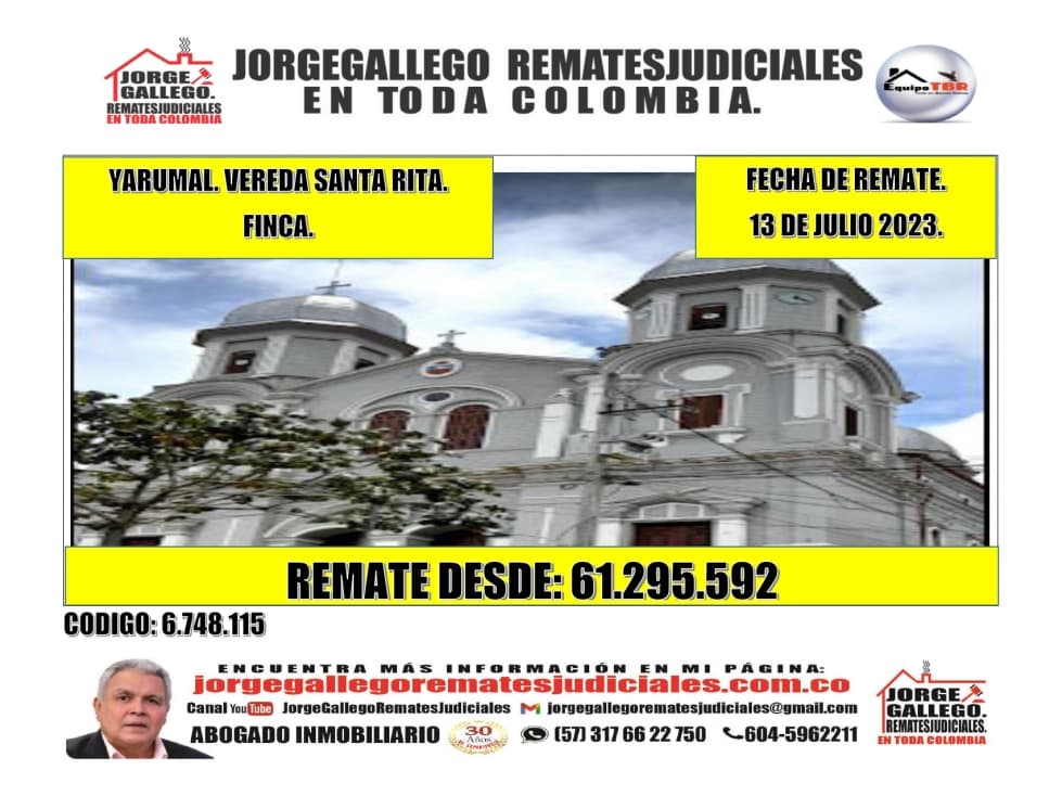 Remate. Yarumal.Vereda Santa Rita.Finca - 1