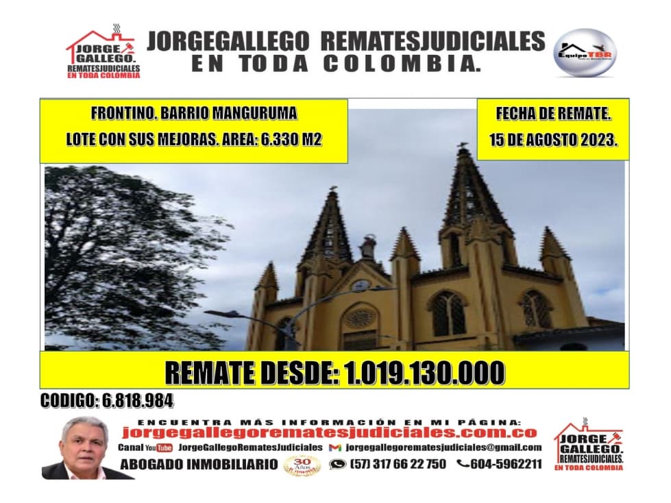Remate. Frontino Lote con sus mejoras - 1