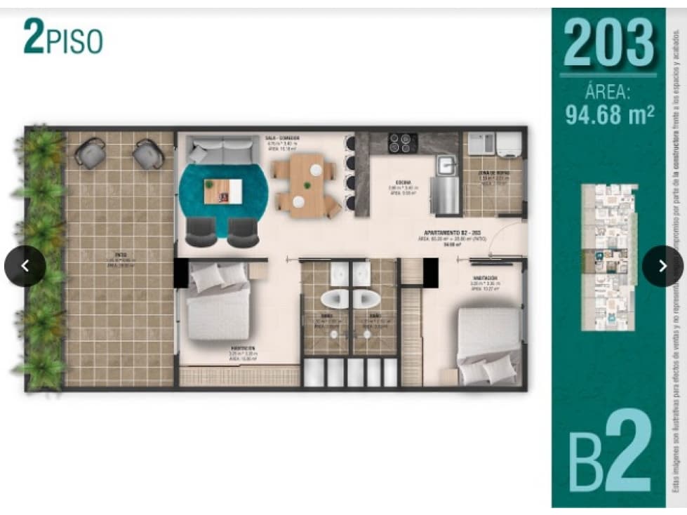 Apartamento en Venta en San Pedro de Los Milagros - 1