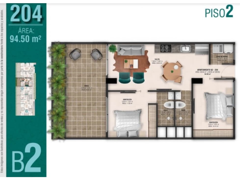 Apartamento en Venta en San Pedro de Los Milagros - 1