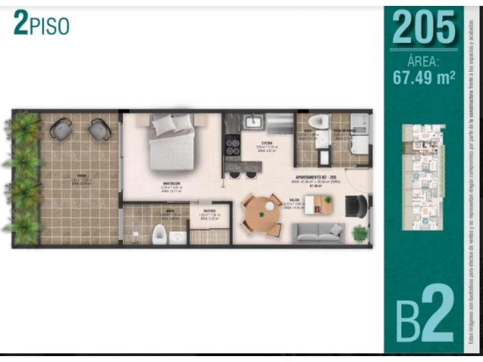 Apartaestudio en Venta en San Pedro de Los Milagros - 1