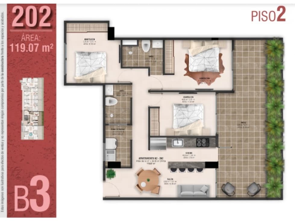 Apartamento en Venta en San Pedro de Los Milagros - 1