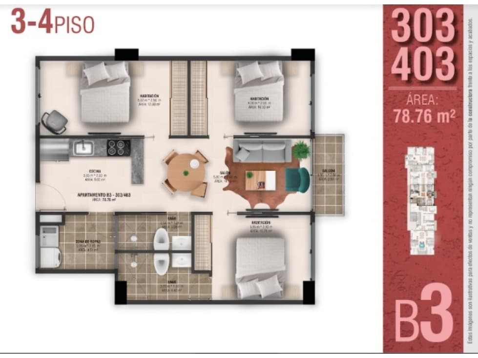Apartamento en Venta en San Pedro de Los Milagros - 1