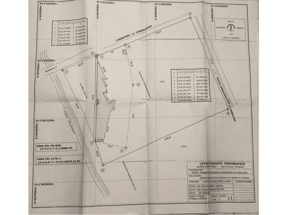 LOTE EN ARRIENDO - CARTAGENA DE INDIAS VIA LA CORDIALIDAD - 1
