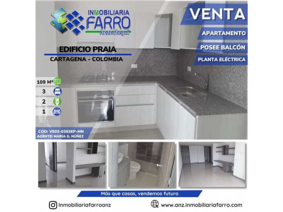 EN VENTA APARTAMENTO CARTAGENA COLOMBIA VE03-0393EP-MN - 1